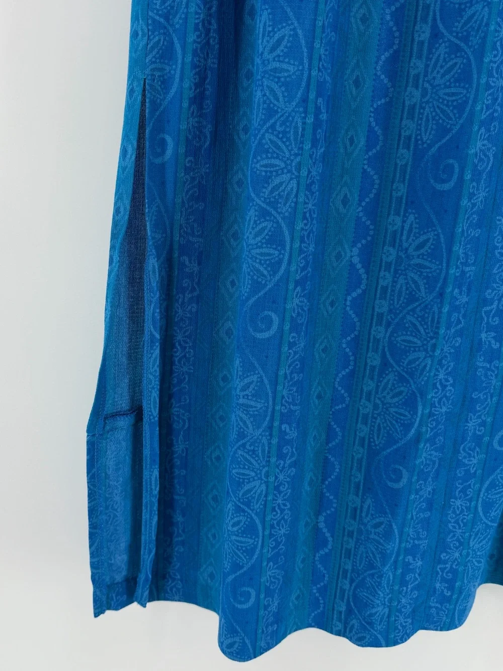 Vintage B.B. Studio Coastal Blue 3 Piece Set: Tank, Button-Down, Maxi Skirt, Med